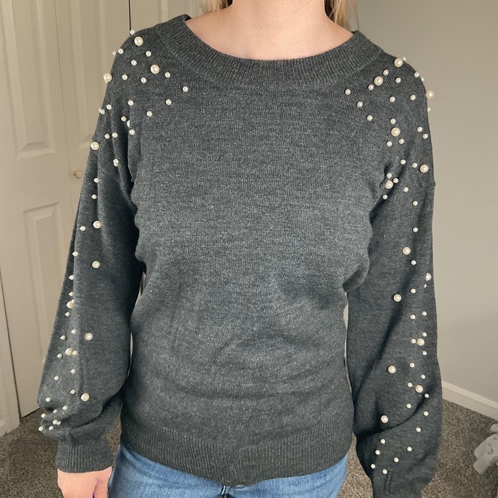 Pearl Detail Sweater - Picture 2 of 4